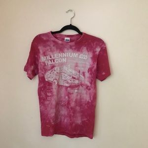 star wars bleach dyed t-shirt